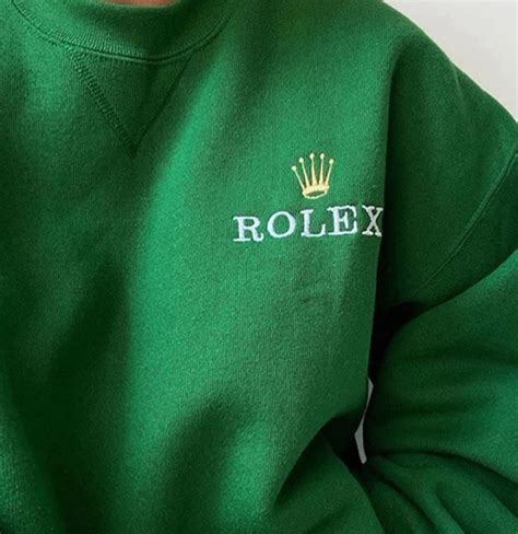 rolex hoodies|green rolex sweatshirt.